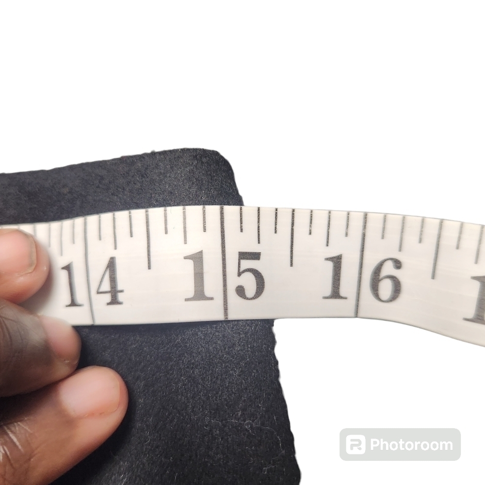 Banana Republic Black Wool Blend Pencil Skirt With Slit Sz. 4 Professional  NWT - Picture 7 of 9